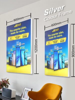 LEDLightBoxsizeonwall Silver a2d08473 b461 4513 9447 d94fcf71055e