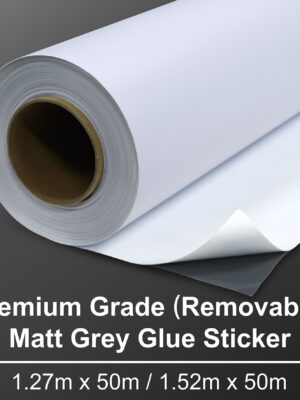 PremiumMattGreyGlueStickers