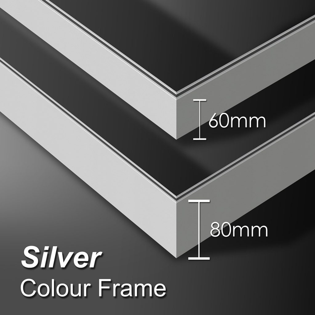 Silver Aluminium Frame 60mm x 3000mm (for Lightbox) - Ultra Imaging ...