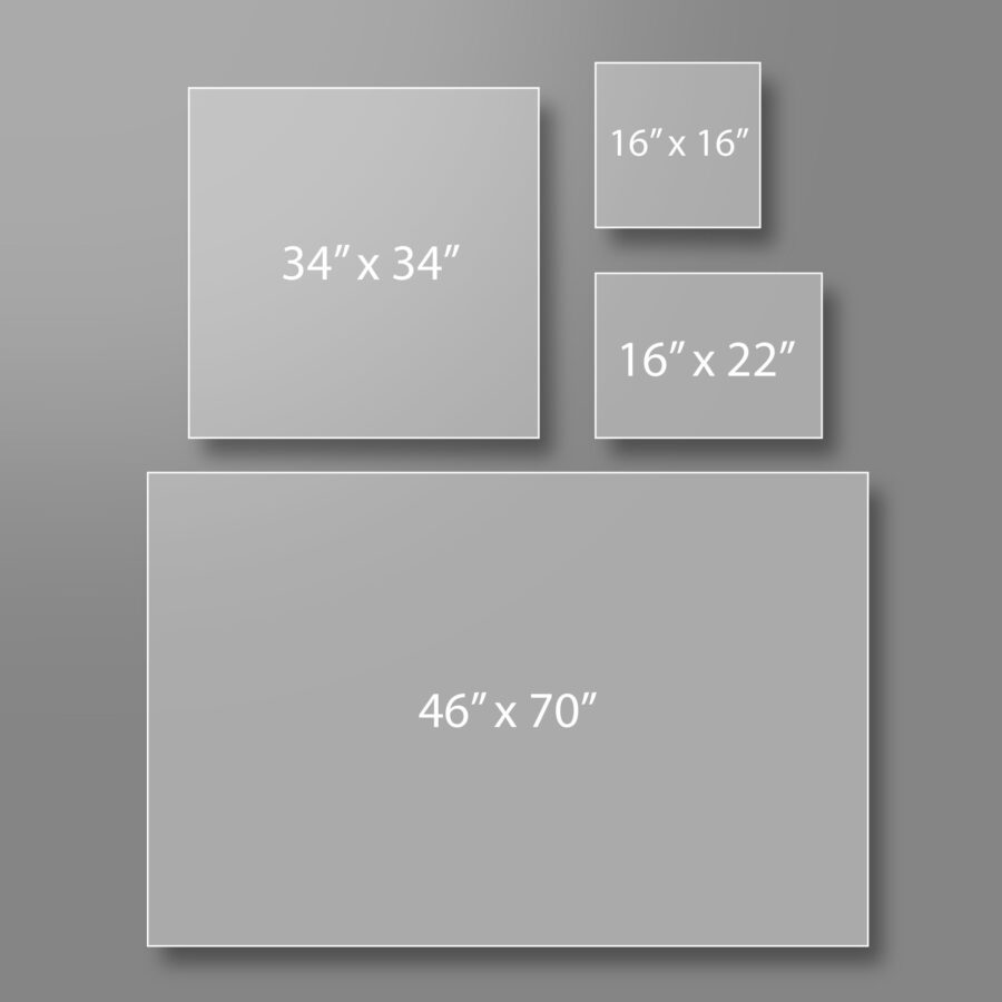 StickerCanvasWoodenFrame Sizes