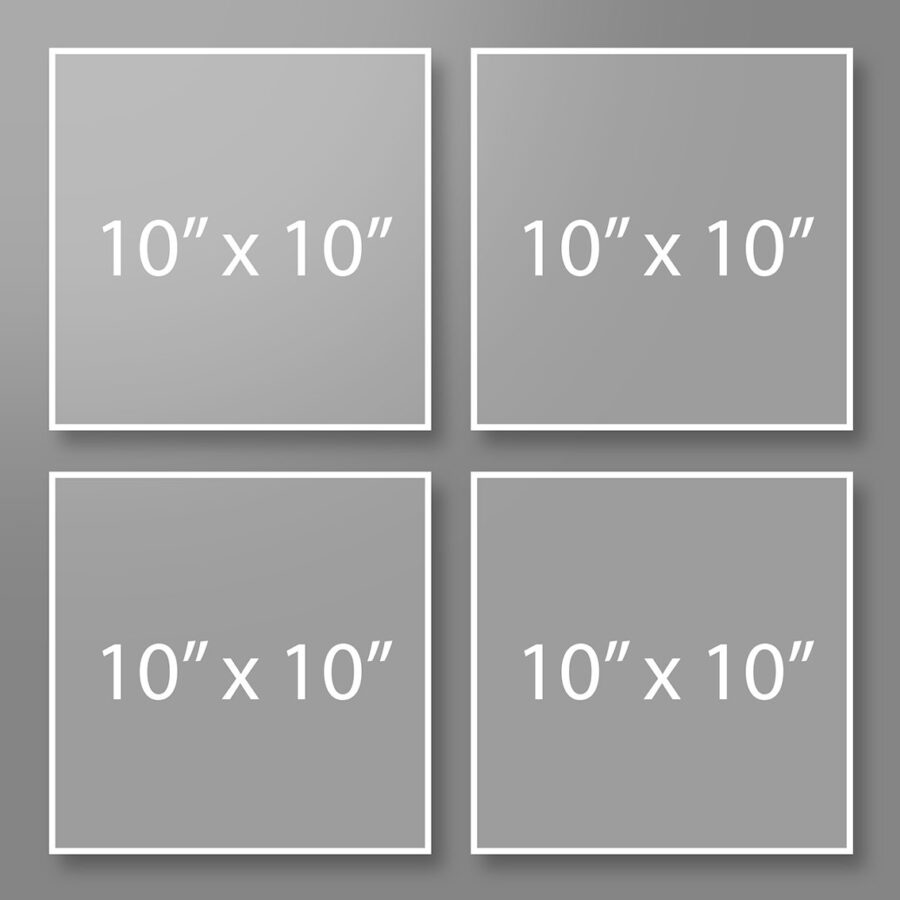 Sticker Canvas Foamboard Frame   Size 10 x 10